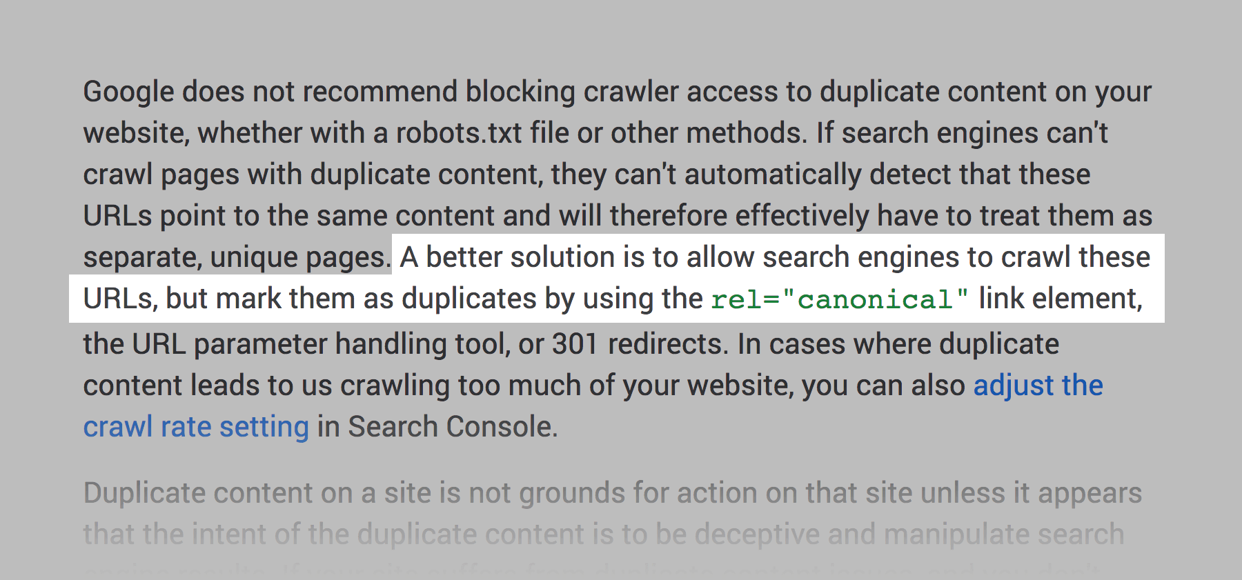 Canonical tag