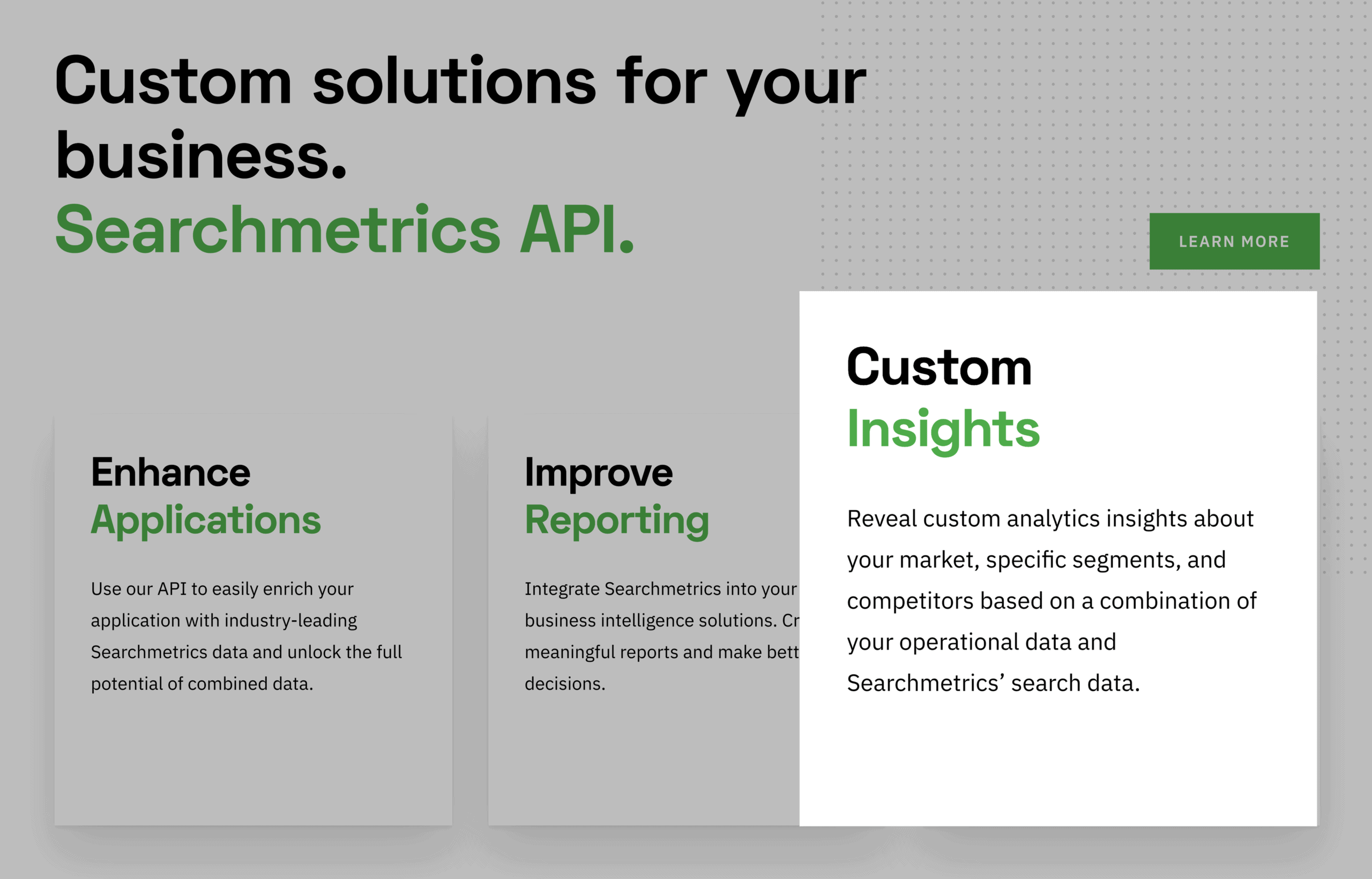 Searchmetrics – Custom Insights