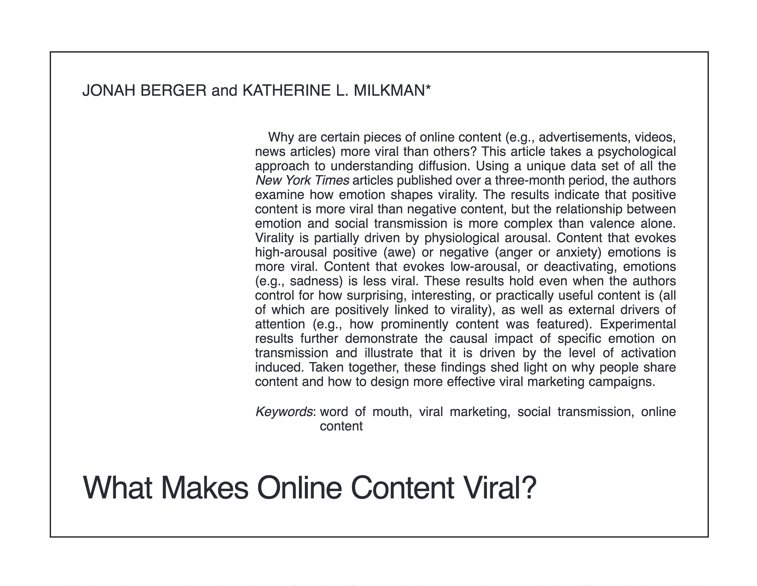 Viral Content